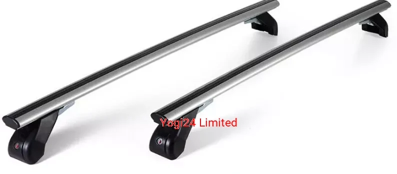 FABBRI Roof Rack fits DACIA Sandero (mk III) Hatchback 5-door 2020-present (normal roof) – Aluminium aero bars 124 cm