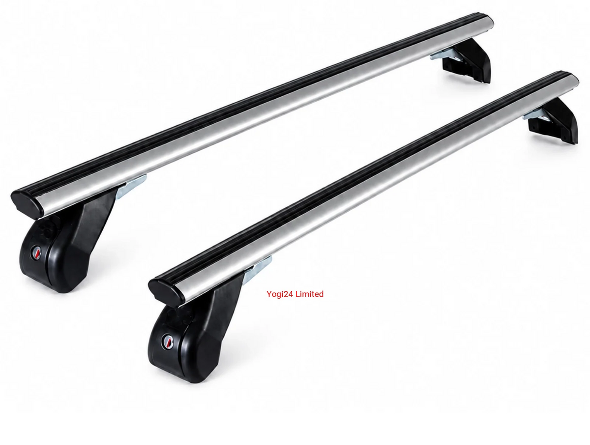 FABBRI Roof Rack fits JEEP AVENGER Crossover 5-door 2023-present (normal roof) – Aluminium aero bars 110 cm