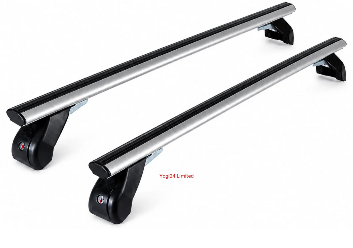 FABBRI Roof Rack fits MAZDA CX-60 SUV 5-door 2022-present (normal roof) – Aluminium aero bars 124 cm