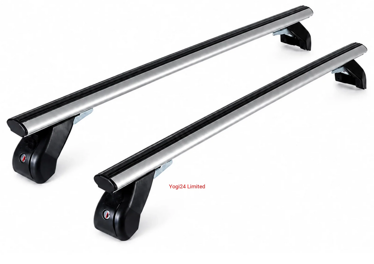 FABBRI Roof Rack fits TESLA Model Y SUV 5-door 2019-present (normal roof) – Aluminium aero bars 124 cm