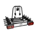 Bike Carrier Giro – Towbar Mounted, 4 Bikes, 7-pin, Black