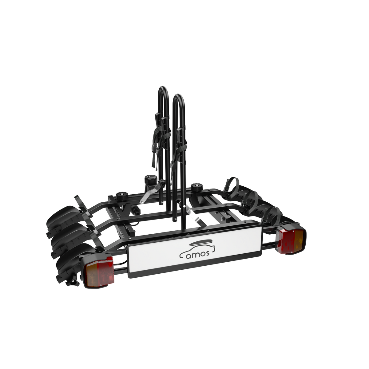 Bike Carrier Tytan Plus – Towbar Mounted, 3 Bikes, 7-pin, Black