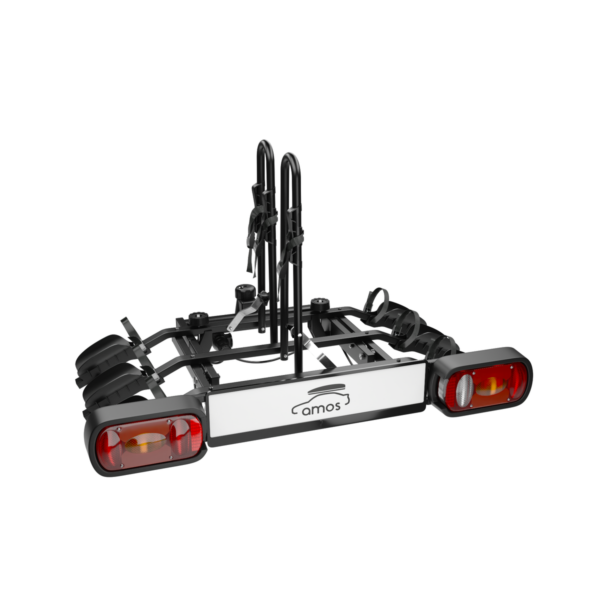 Bike Carrier Tytan Plus – Towbar Mounted, 3 Bikes, 13-pin, Black
