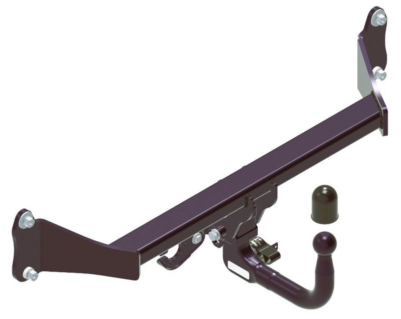 STEINHOF Tow Bar fits BMW iX2 2023-present – Detachable swan neck [B-107]