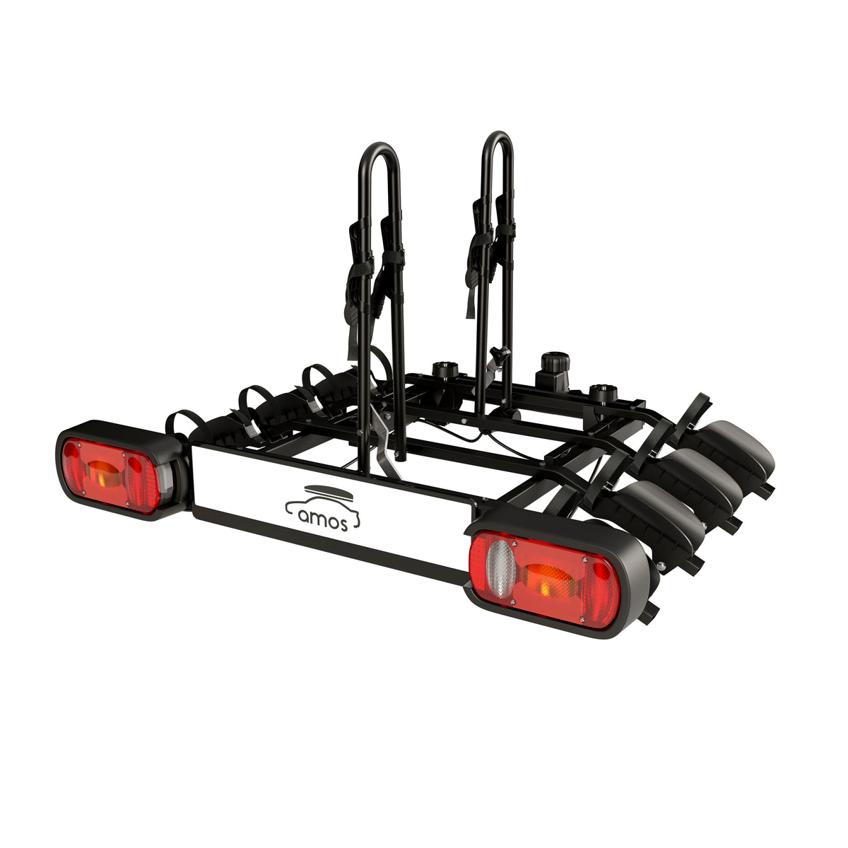 Bike Carrier Tytan Plus – Towbar Mounted, 4 Bikes, 13-pin, Black