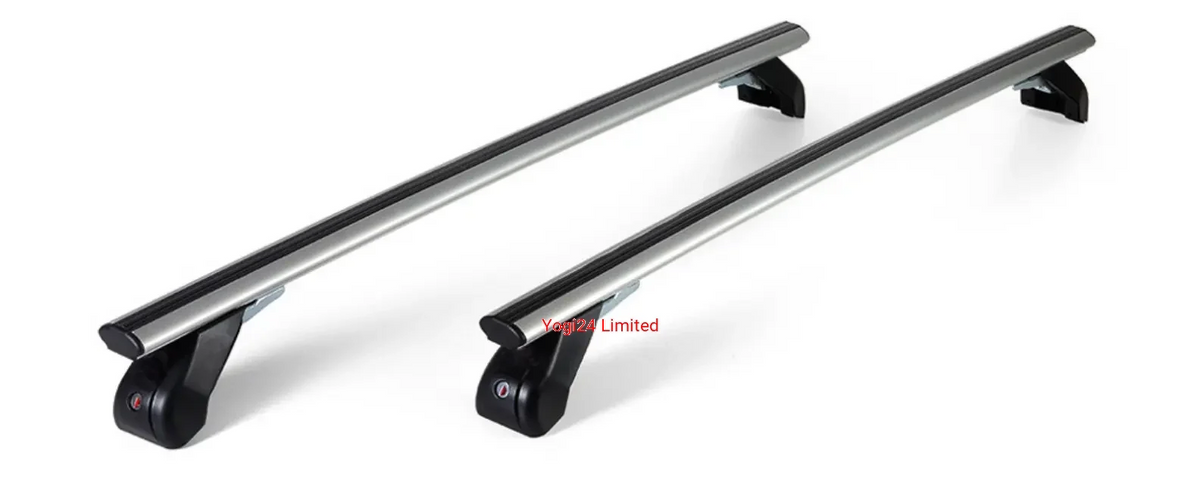 FABBRI Roof Rack fits VOLKSWAGEN Touran MPV 5-door 2003-2014 (normal roof) – Aluminium aero bars 124 cm