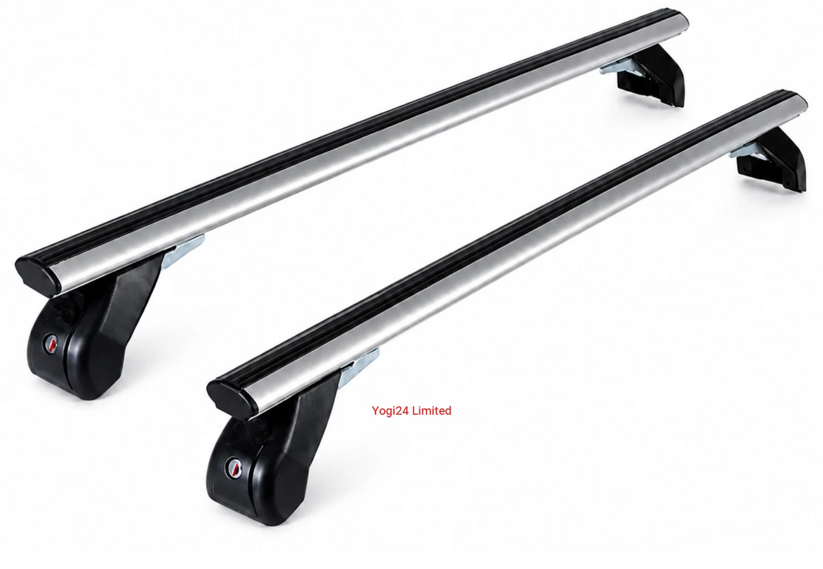 FABBRI Roof Rack fits NISSAN Leaf II (ZE1) Hatchback 5-door 2018-2025 (normal roof) – Aluminium aero bars 124 cm