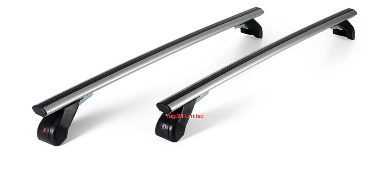 FABBRI Roof Rack fits HONDA Jazz Hatchback 5-door 2019-present (normal roof) – Aluminium aero bars 124 cm