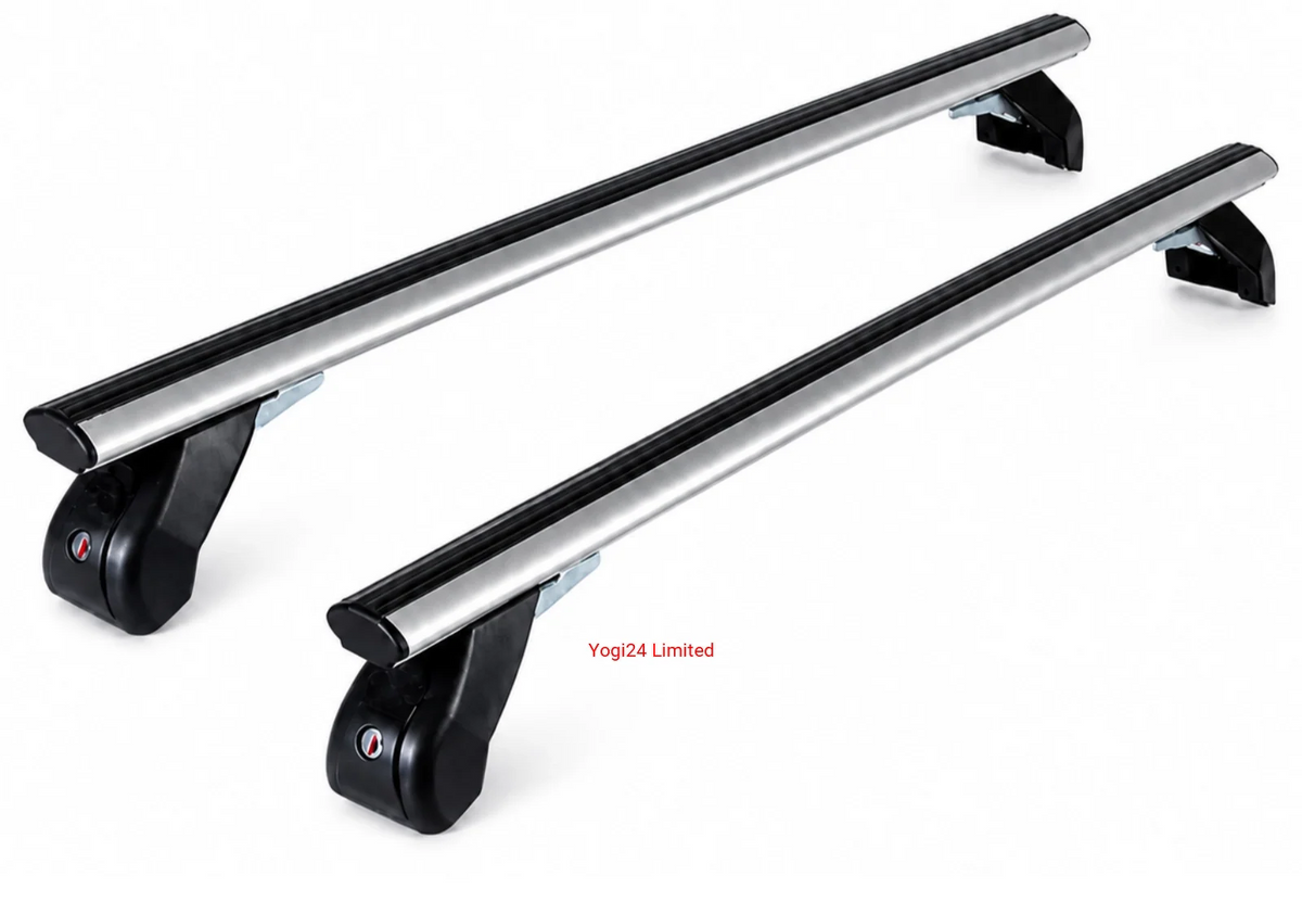 FABBRI Roof Rack fits VOLKSWAGEN ID.7 FASTBACK 5-door 2023-present (normal roof) – Aluminium aero bars 124 cm
