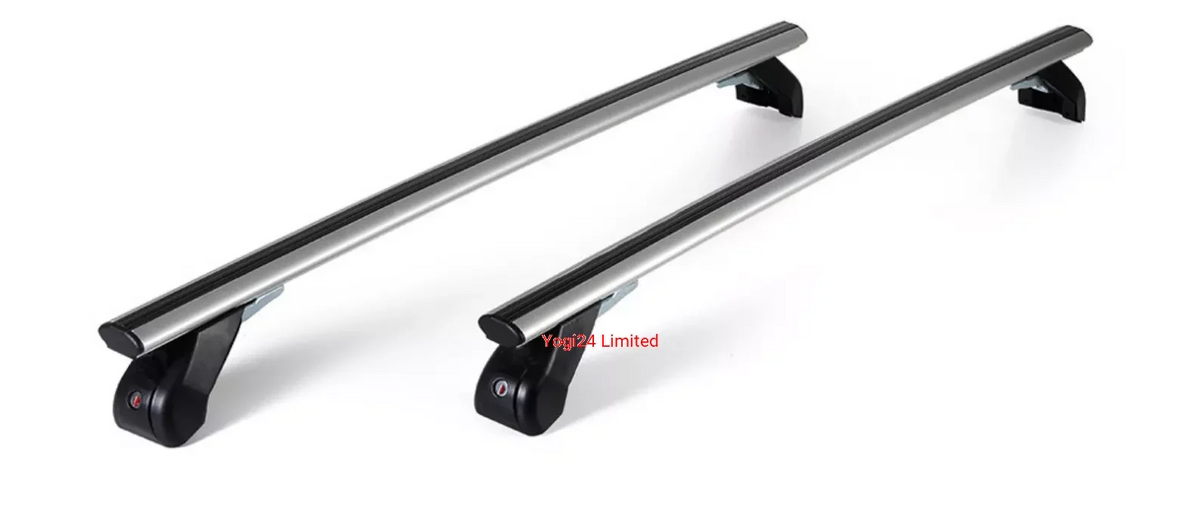 FABBRI Roof Rack fits RENAULT Clio Hatchback 5-door 2005-2013 (normal roof) – Aluminium aero bars 110 cm