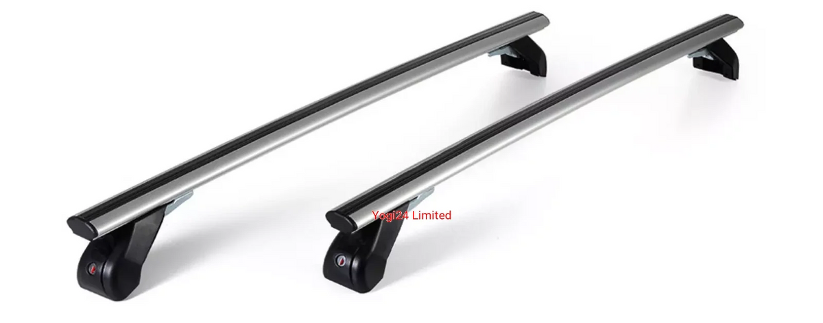 FABBRI Roof Rack fits VOLKSWAGEN Polo Hatchback 3-door 2009-2017 (normal roof) – Aluminium aero bars 110 cm