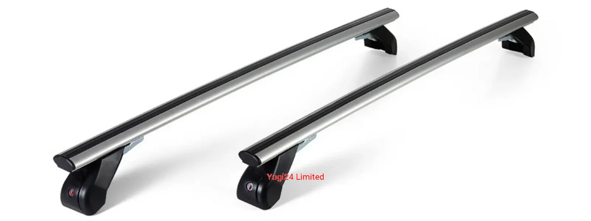 FABBRI Roof Rack fits VOLKSWAGEN Golf (mk VII) Hatchback 3-door 2012-2019 (normal roof) – Aluminium aero bars 124 cm