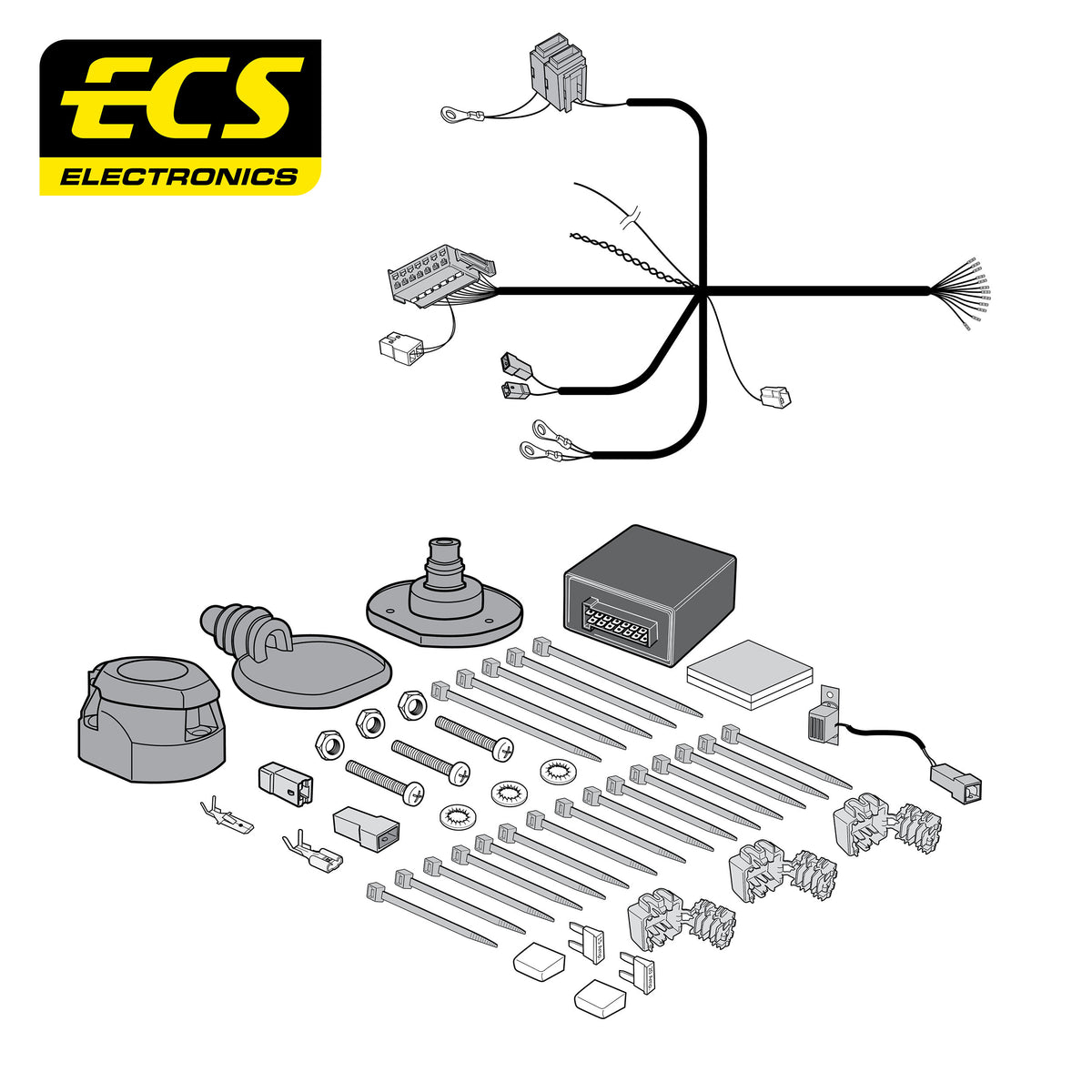 ECS 13-pin Towbar Wiring Kit – BYD Seal / Seal-U / Sealion 7 2023+ [BD00413U]