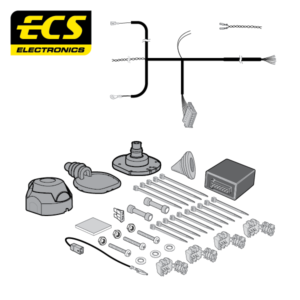 ECS 7-pin Towbar Wiring Kit – BMW / Mini (multi-fit) 2022+ [BW03507U]