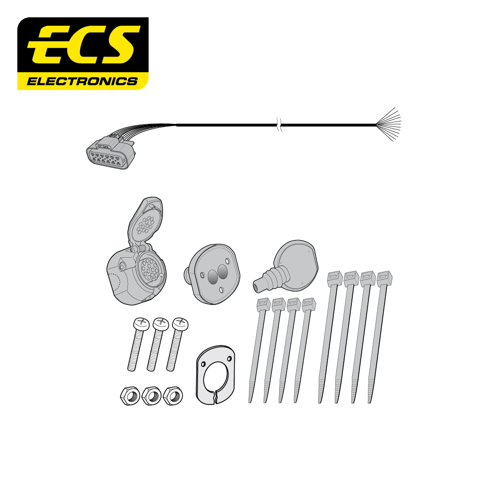 ECS 13-pin Towbar Wiring Kit – Chevrolet / Vauxhall / Opel (multi-fit) 2006+ [CH006DLU]