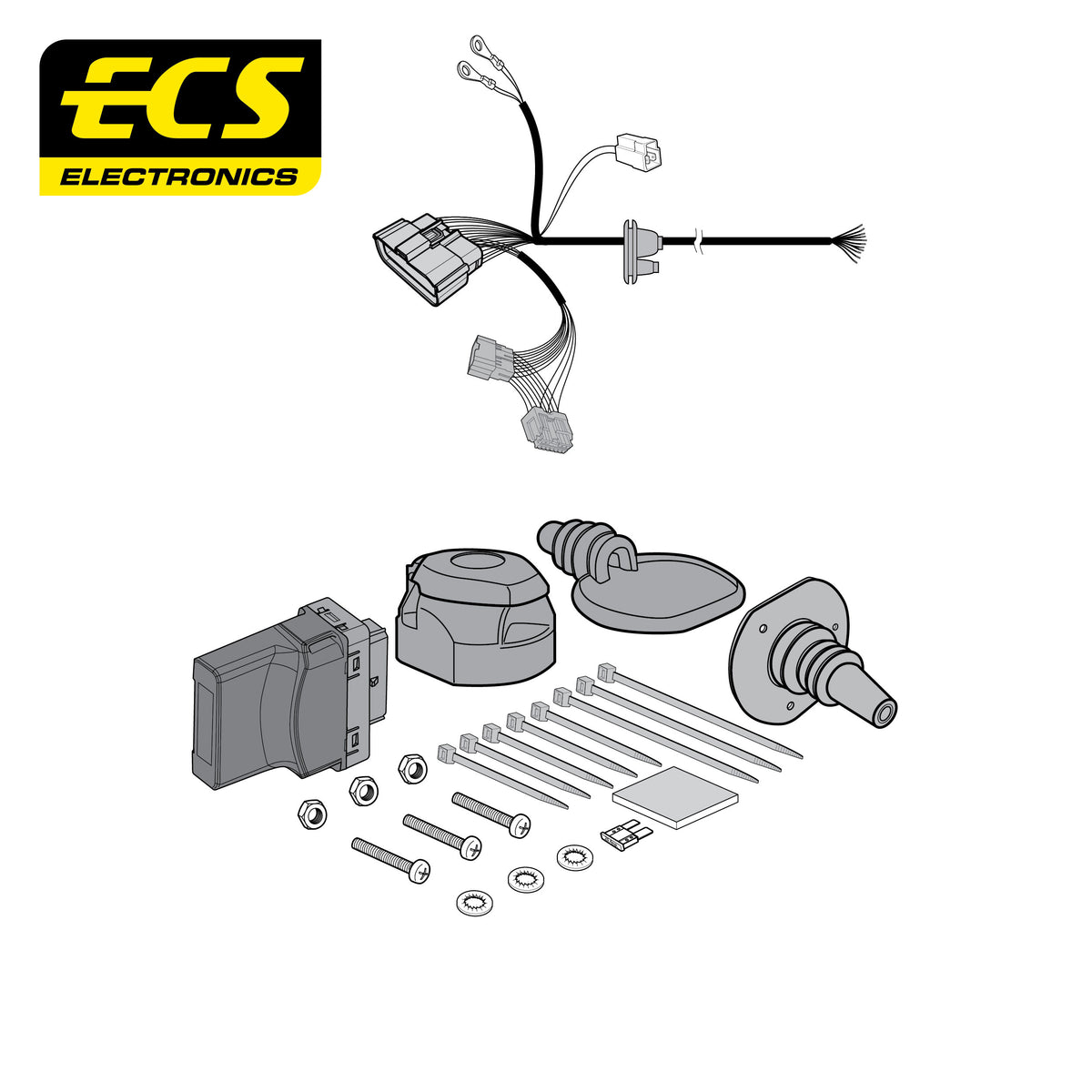 ECS 13-pin Towbar Wiring Kit – Dacia Bigster / Duster III 2024+ [DA02813MU]