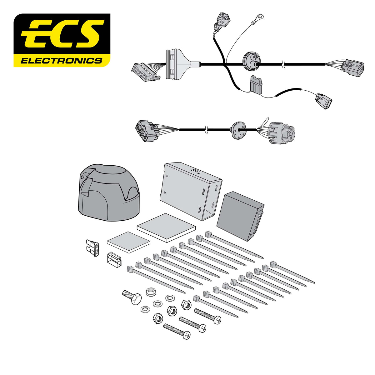 ECS 7-pin Towbar Wiring Kit – Ford Transit 2012–2016 [FR09507U]