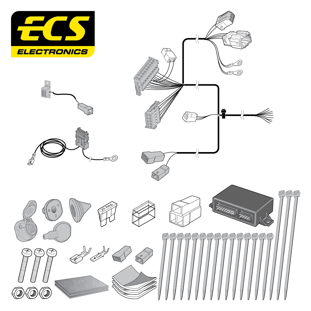 ECS 13-pin Towbar Wiring Kit – Honda CR-V 2012–2018 [HN555DHU]