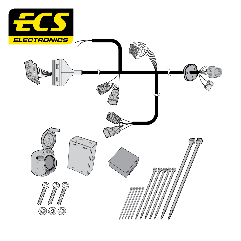 ECS 7-pin Towbar Wiring Kit – Isuzu D-Max 2012–2020 [IS01307U]