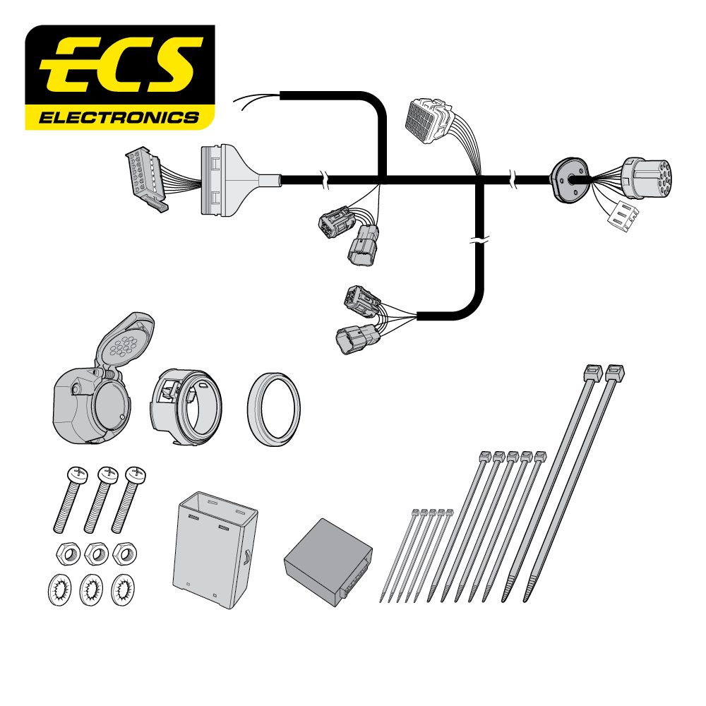 ECS 13-pin Towbar Wiring Kit – Isuzu D-Max 2012–2020 [IS01313U]