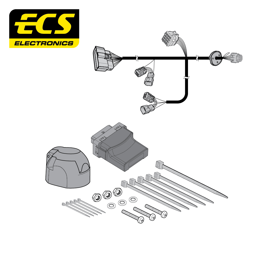 ECS 7-pin Towbar Wiring Kit – Isuzu D-Max 2020+ [IS01807U]