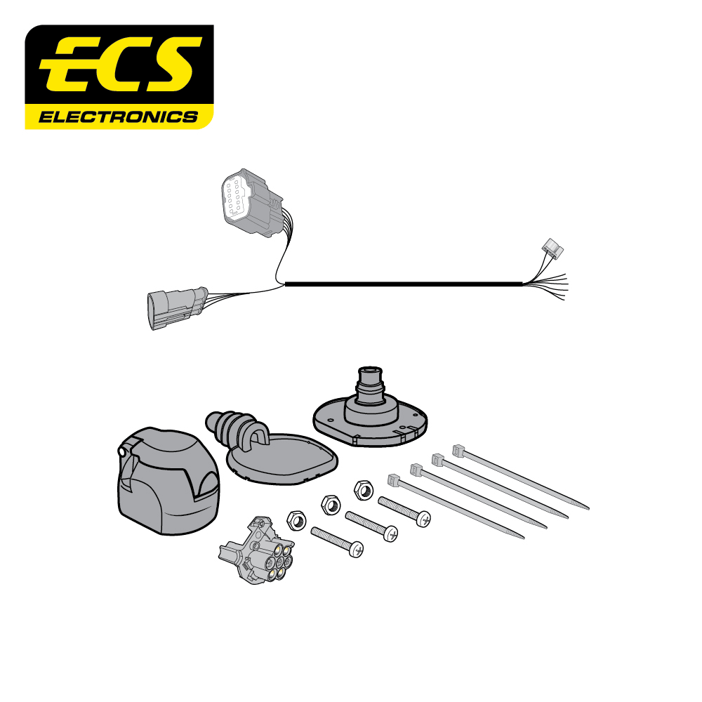 ECS 7-pin Towbar Wiring Kit – Iveco Daily / eDaily 2014+ [IV005BLU]