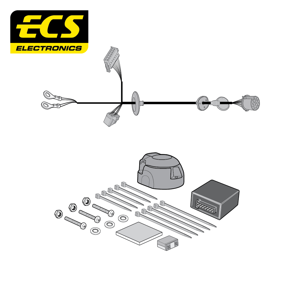 ECS 13-pin Towbar Wiring Kit – Jaguar E-Pace 2018–2020 [JG00913U]