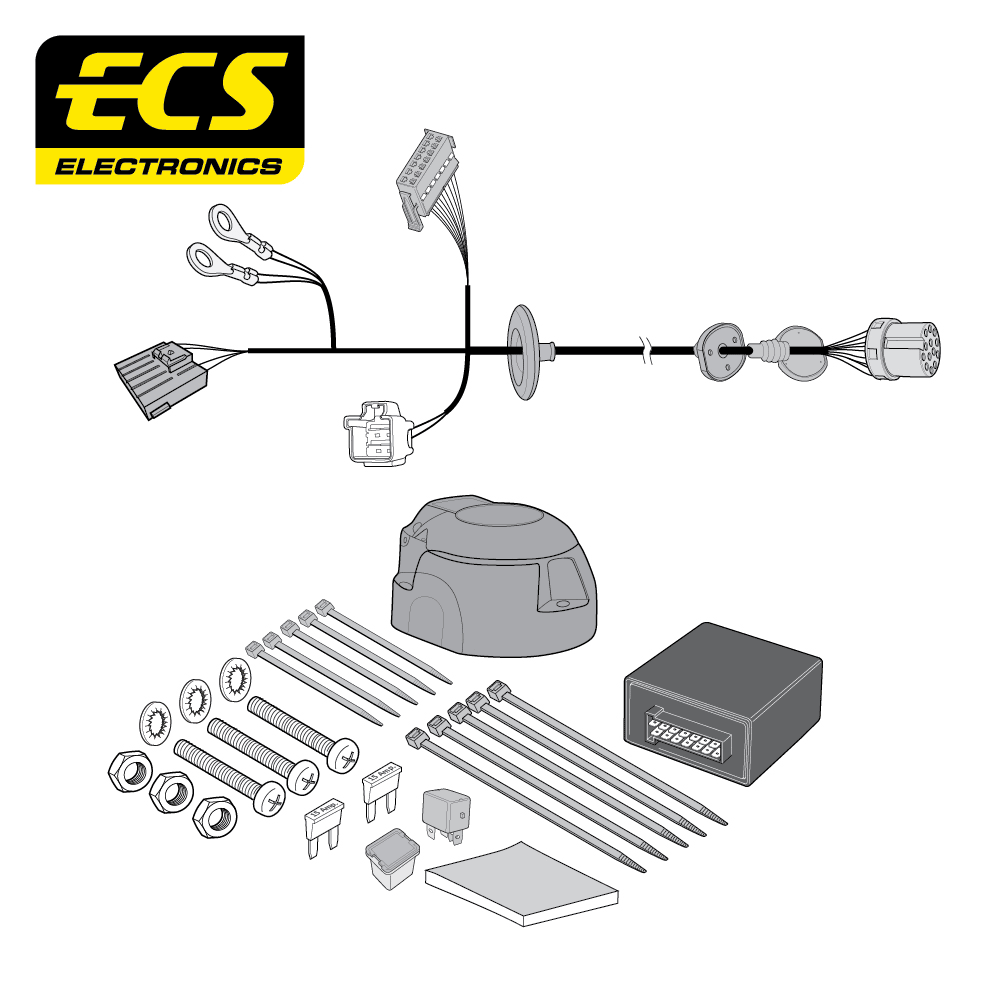 ECS 13-pin Towbar Wiring Kit – Jaguar XE 2019–2020 [JG01113U]