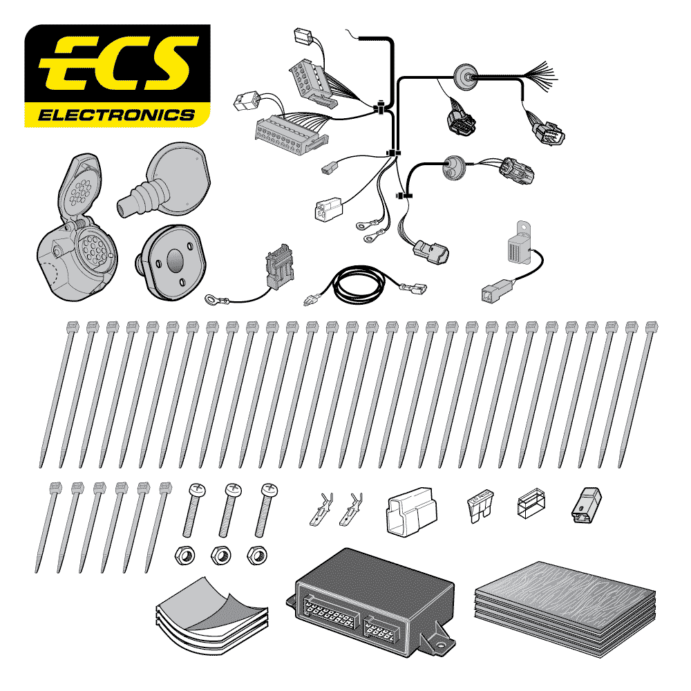 ECS 13-pin Towbar Wiring Kit – Kia Sportage 2010–2016 [KI066DHU]