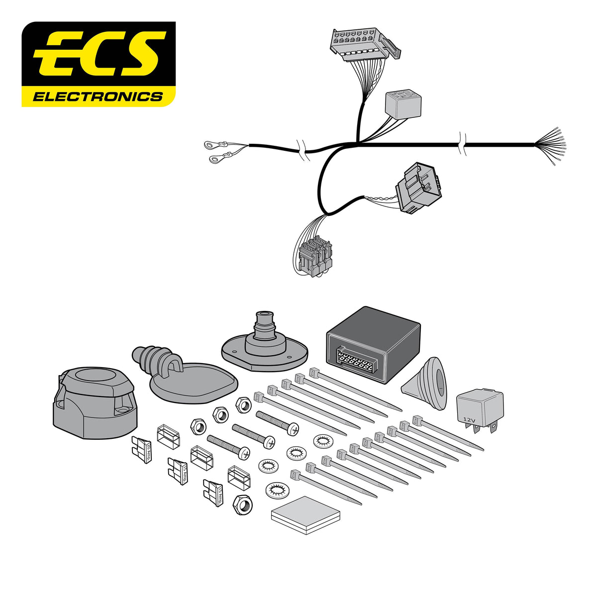 ECS 13-pin Towbar Wiring Kit – Kia EV6 2024+ [KI17413MU]