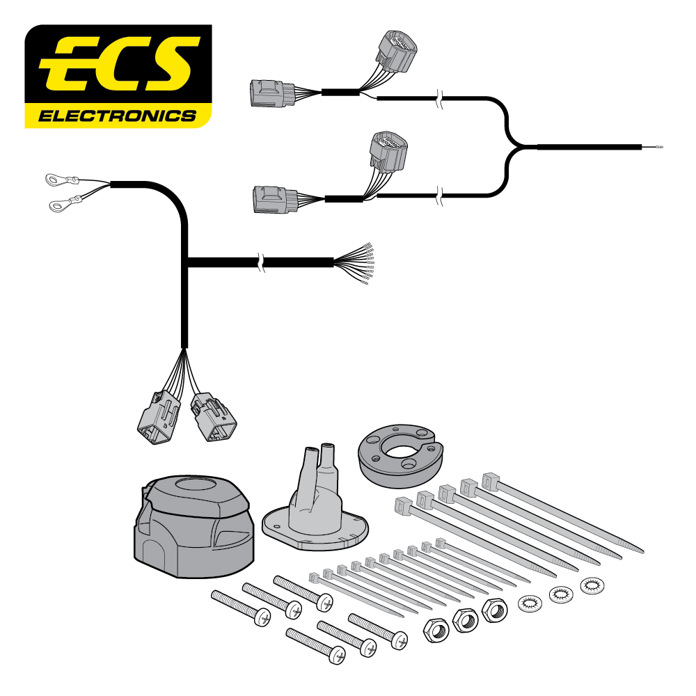 ECS 13-pin Towbar Wiring Kit – Land Rover / Range Rover (multi-fit) 2009–2017 [LR01013U]