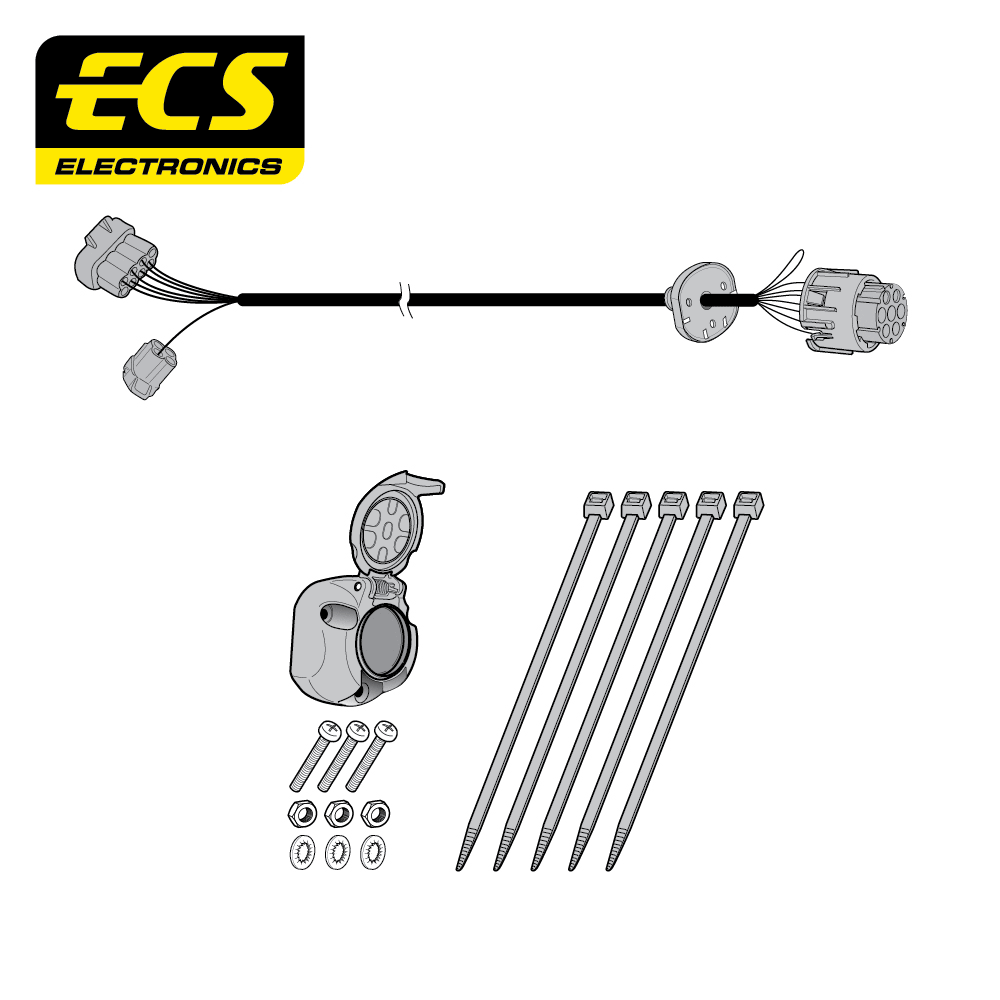 ECS 7-pin Towbar Wiring Kit – Land Rover / Range Rover (multi-fit) 2011–2019 [LR01207U]
