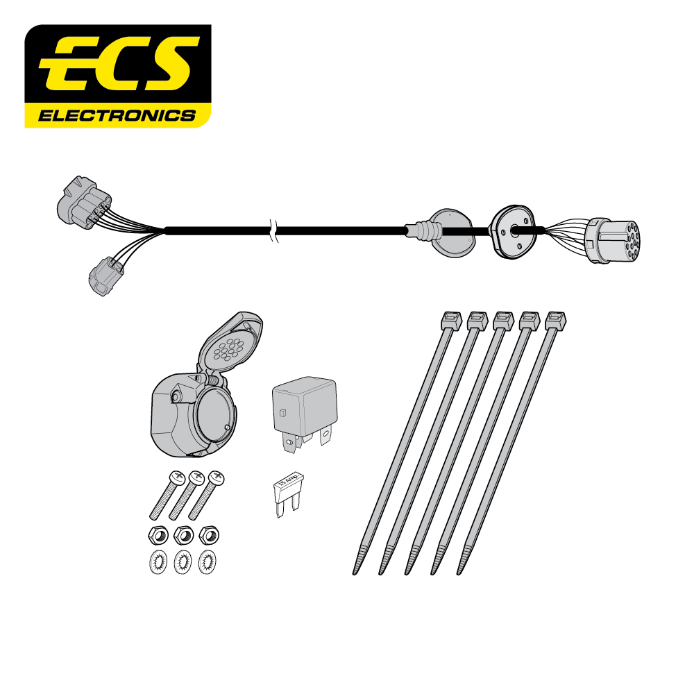 ECS 13-pin Towbar Wiring Kit – Land Rover / Range Rover (multi-fit) 2011–2019 [LR01213U]