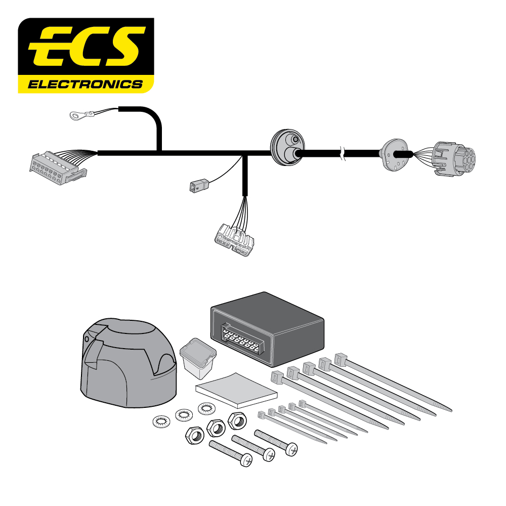 ECS 7-pin Towbar Wiring Kit – Land Rover Freelander 2 2006–2012 [LR01807U]