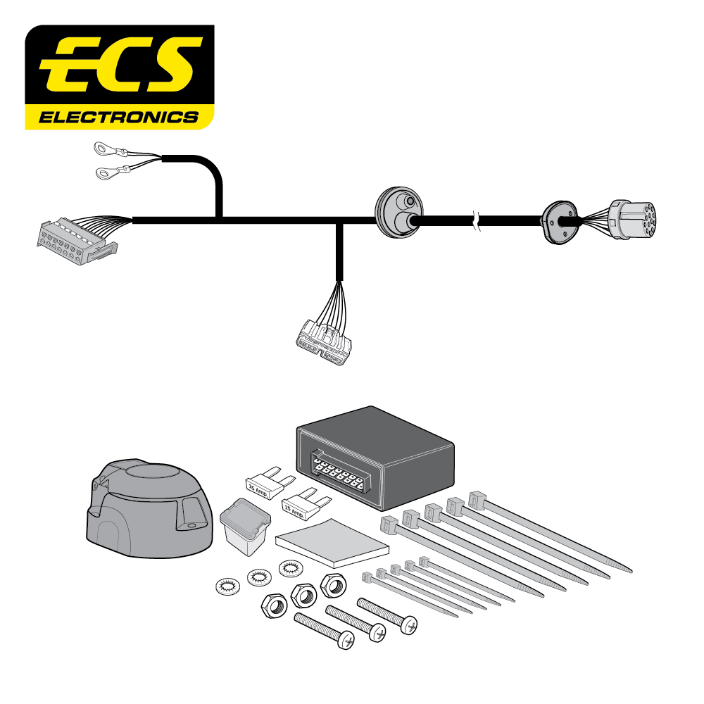 ECS 13-pin Towbar Wiring Kit – Land Rover Freelander 2 2006–2012 [LR01813U]