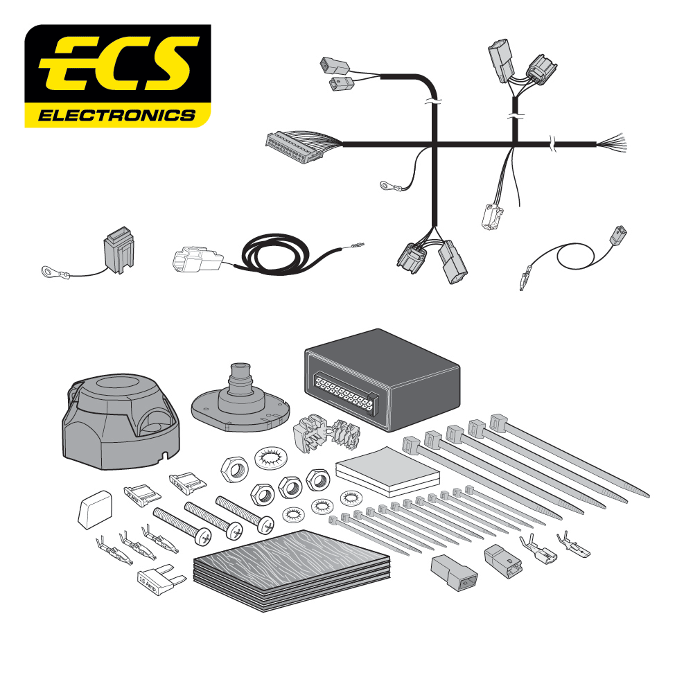 ECS 7-pin Towbar Wiring Kit – Lexus UXe 2021+ [LX00107U]