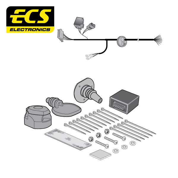 ECS 13-pin Towbar Wiring Kit – Mercedes-Benz EQV / eVito / V Class +1 more 2014–2024 [MB09113U]