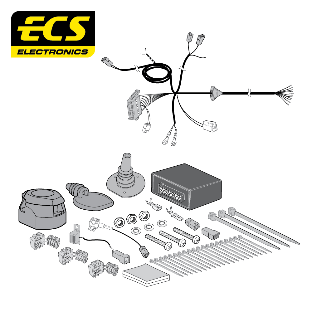 ECS 13-pin Towbar Wiring Kit – MG ZS EV 2019+ [MG00113U]
