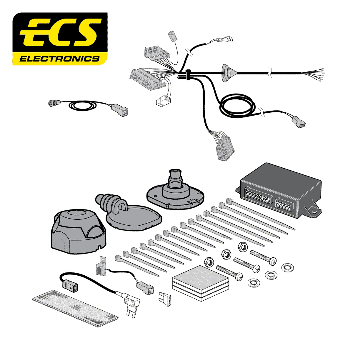 ECS 7-pin Towbar Wiring Kit – MG ZS Petrol 2019–2024 [MG00307U]