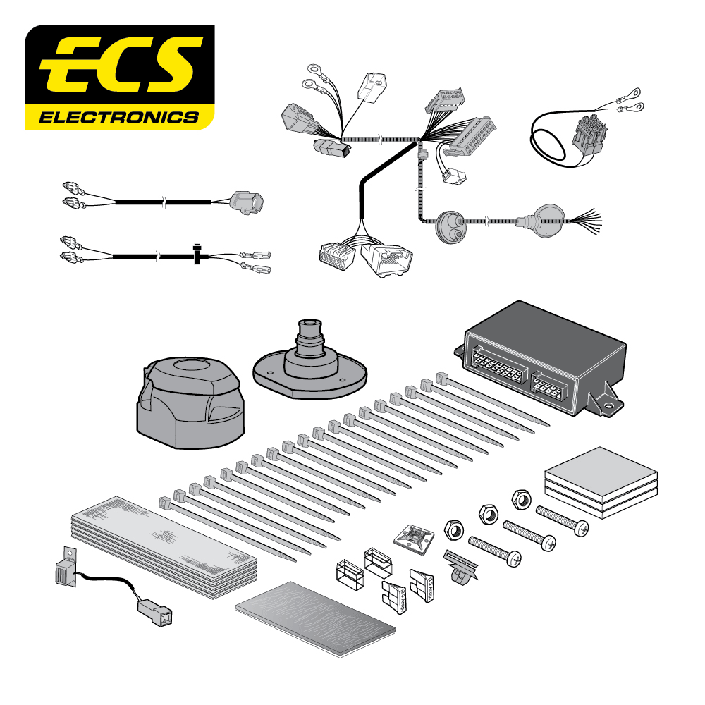 ECS 13-pin Towbar Wiring Kit – Mitsubishi Outlander 2012–2021 [MT115DHU]