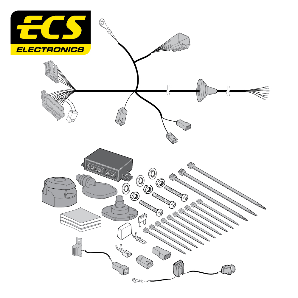 ECS 7-pin Towbar Wiring Kit – Mitsubishi Eclipse Cross 2018+ [MT13307U]