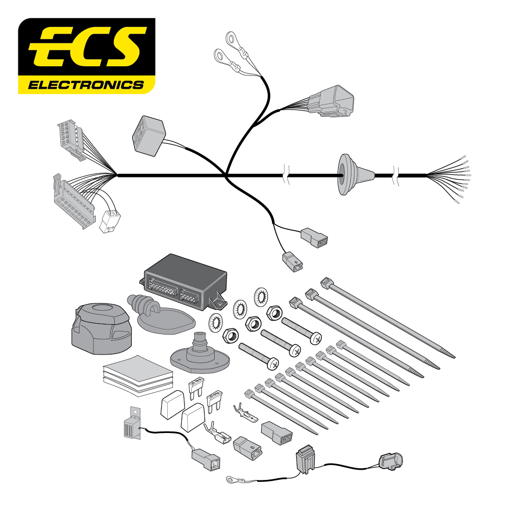 ECS 13-pin Towbar Wiring Kit – Mitsubishi Eclipse Cross 2018+ [MT13313U]