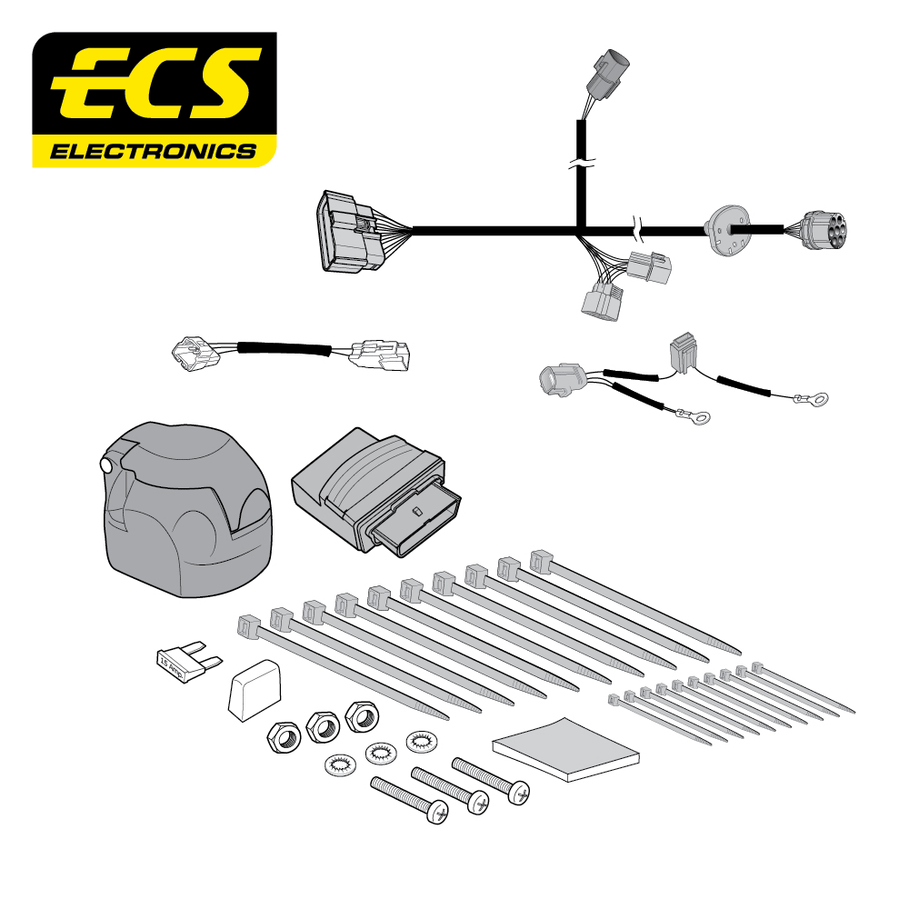 ECS 7-pin Towbar Wiring Kit – Mitsubishi L200 2019+ [MT16607U]
