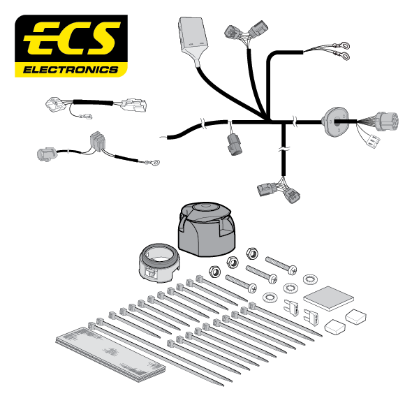 ECS 13-pin Towbar Wiring Kit – Mitsubishi L200 2015+ [MT16613CU]