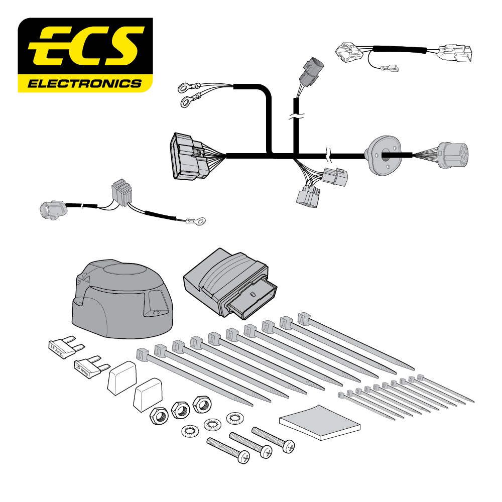 ECS 13-pin Towbar Wiring Kit – Mitsubishi L200 2019+ [MT16613U]