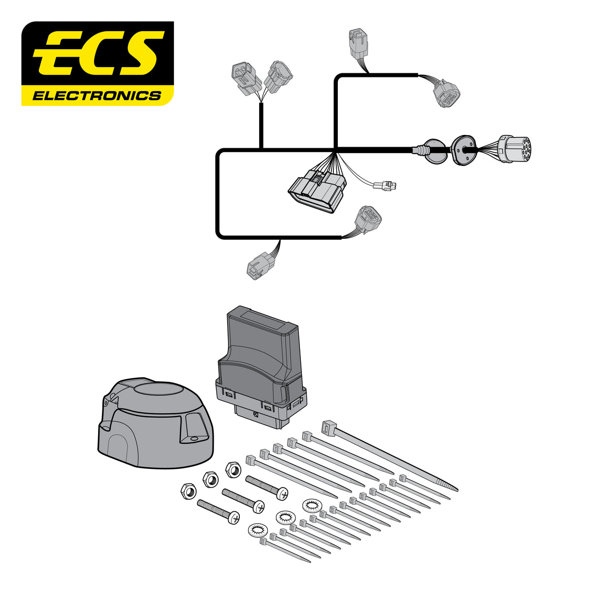 ECS 13-pin Towbar Wiring Kit – Mitsubishi L200 2026+ [MT17313U]