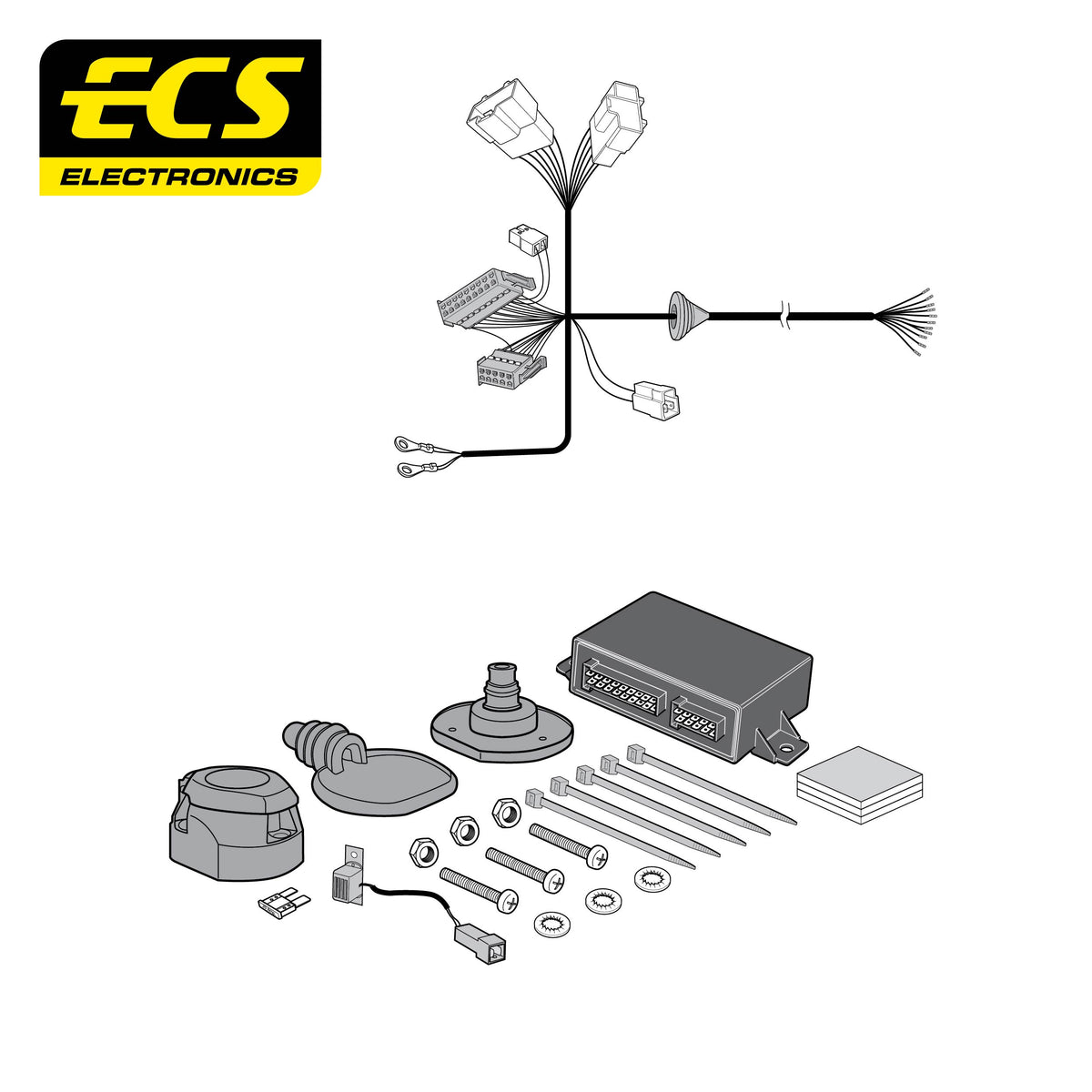 ECS 13-pin Towbar Wiring Kit – Mitsubishi Outlander Hybrid 2026+ [MT17513U]