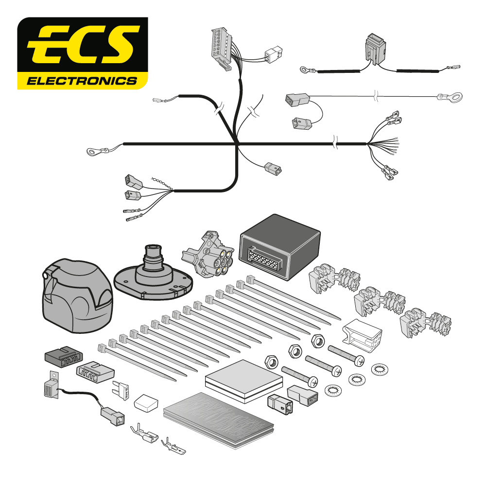 ECS 7-pin Towbar Wiring Kit – Mazda 3 / CX-30 / MX-30 2019+ [MZ16707U]