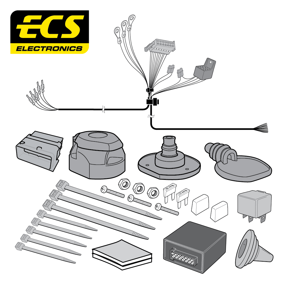 ECS 13-pin Towbar Wiring Kit – Peugeot 508 2011–2018 [PE061D1U]