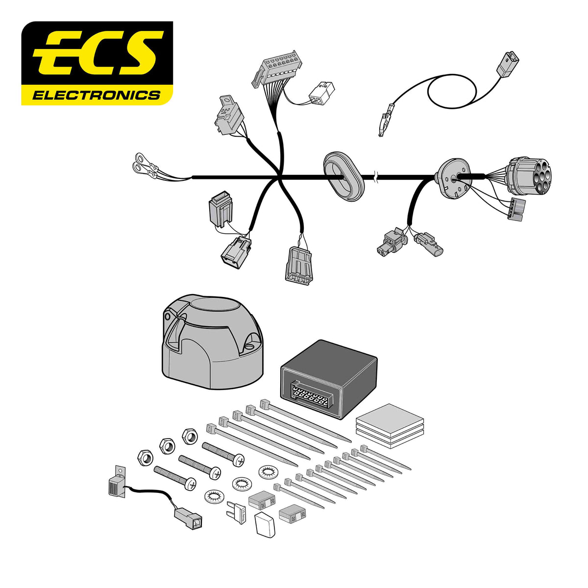 ECS 7-pin Towbar Wiring Kit – Polestar 2 2019+ [PS00407U]
